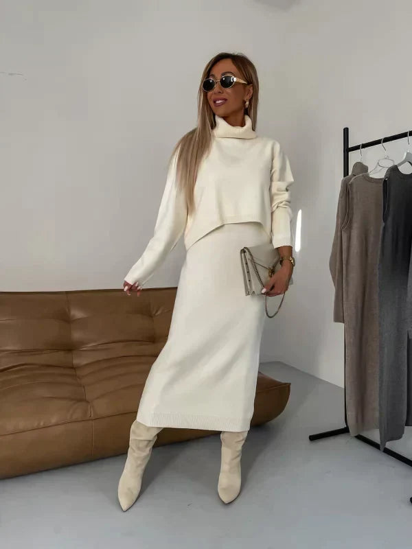 Rosie – Elegant Jumper Dress Co-Ord - 1