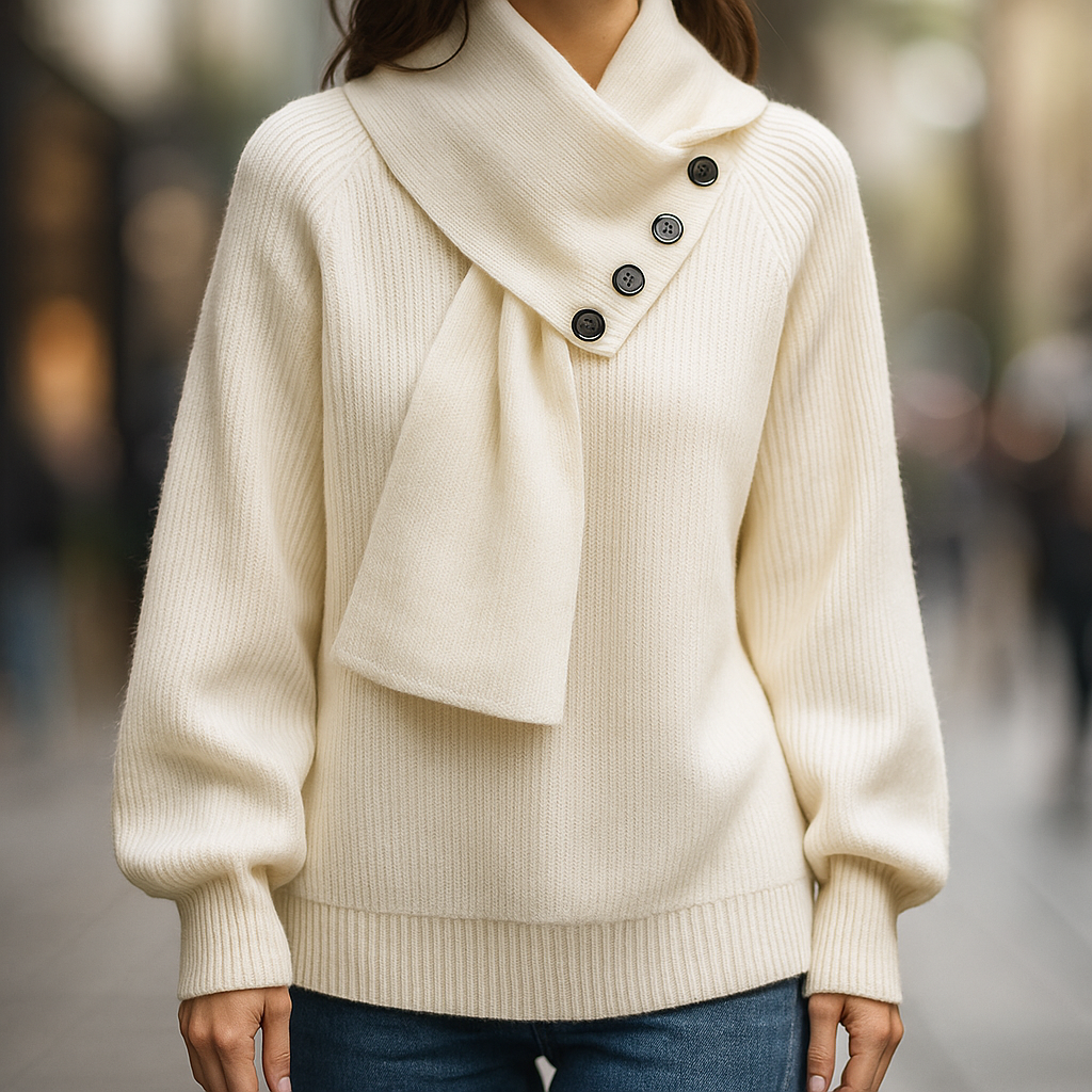 Arielle – Cosy Scarf-Neck Jumper – image 6