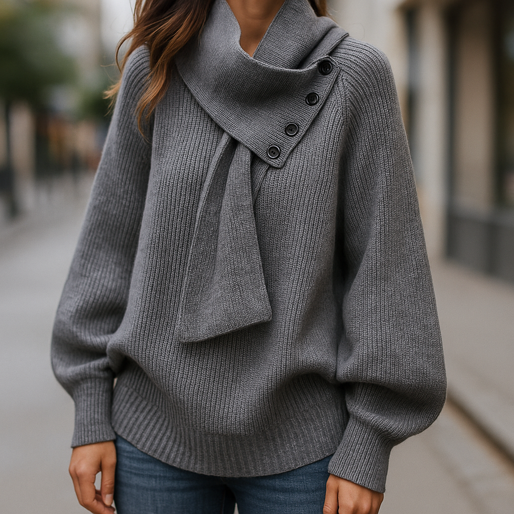 Arielle – Cosy Scarf-Neck Jumper – image 7