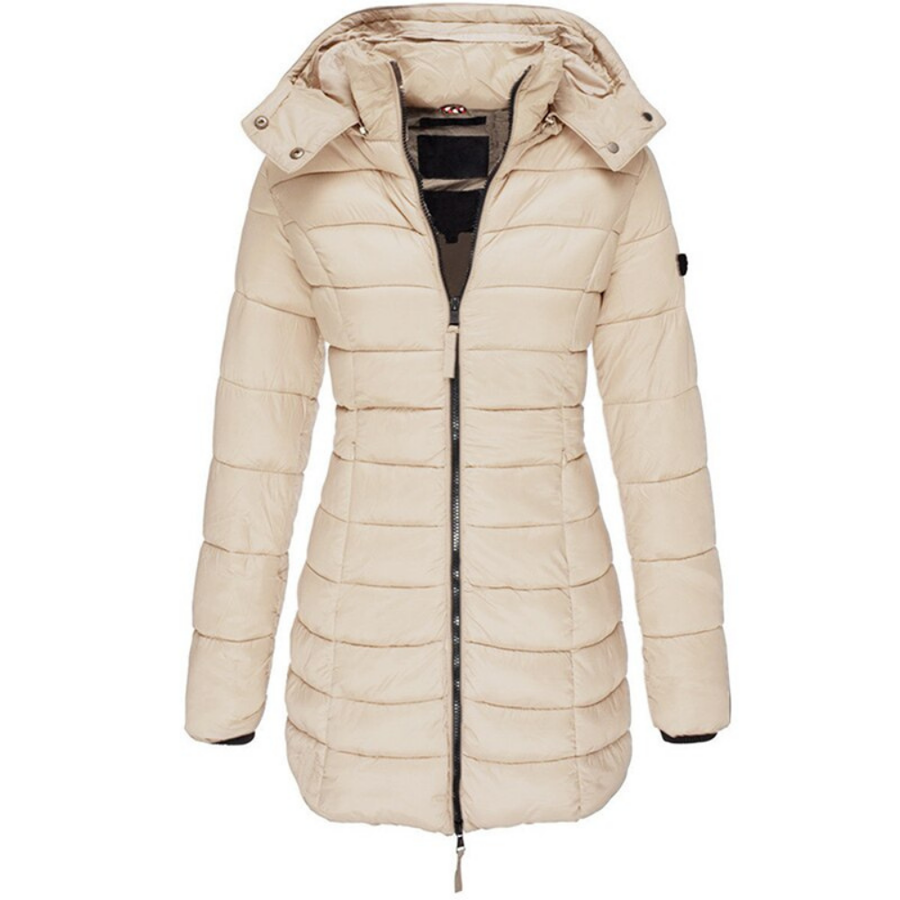 Elisa – Comfortable Hooded and Zippered Down Jacket – image 4
