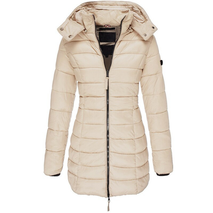 Elisa – Comfortable Hooded and Zippered Down Jacket – image 4