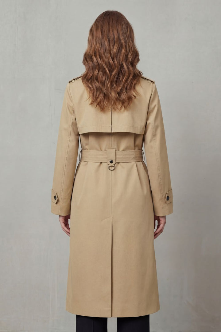 Sorellia – Timeless Double-Breasted Trench Coat