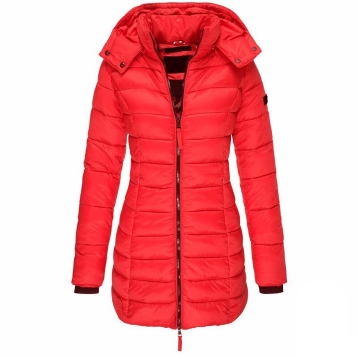 Elisa – Comfortable Hooded and Zippered Down Jacket – image 5