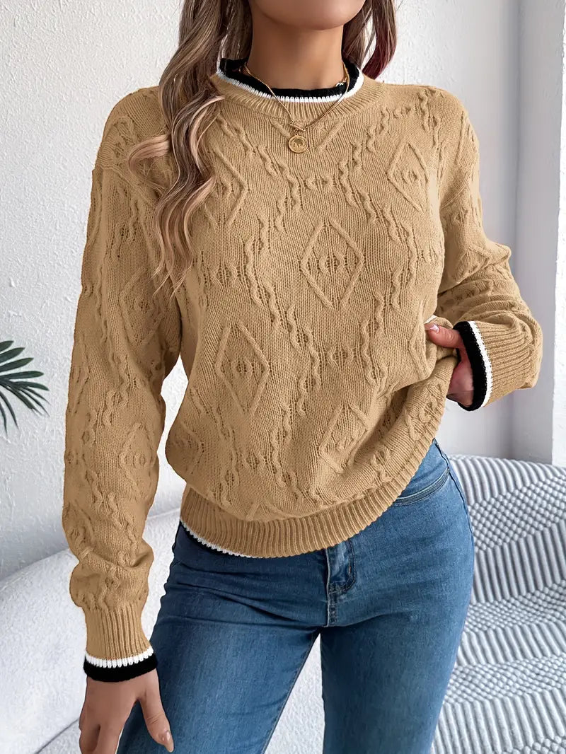 Verity – Elegant Striped Jumper - 2