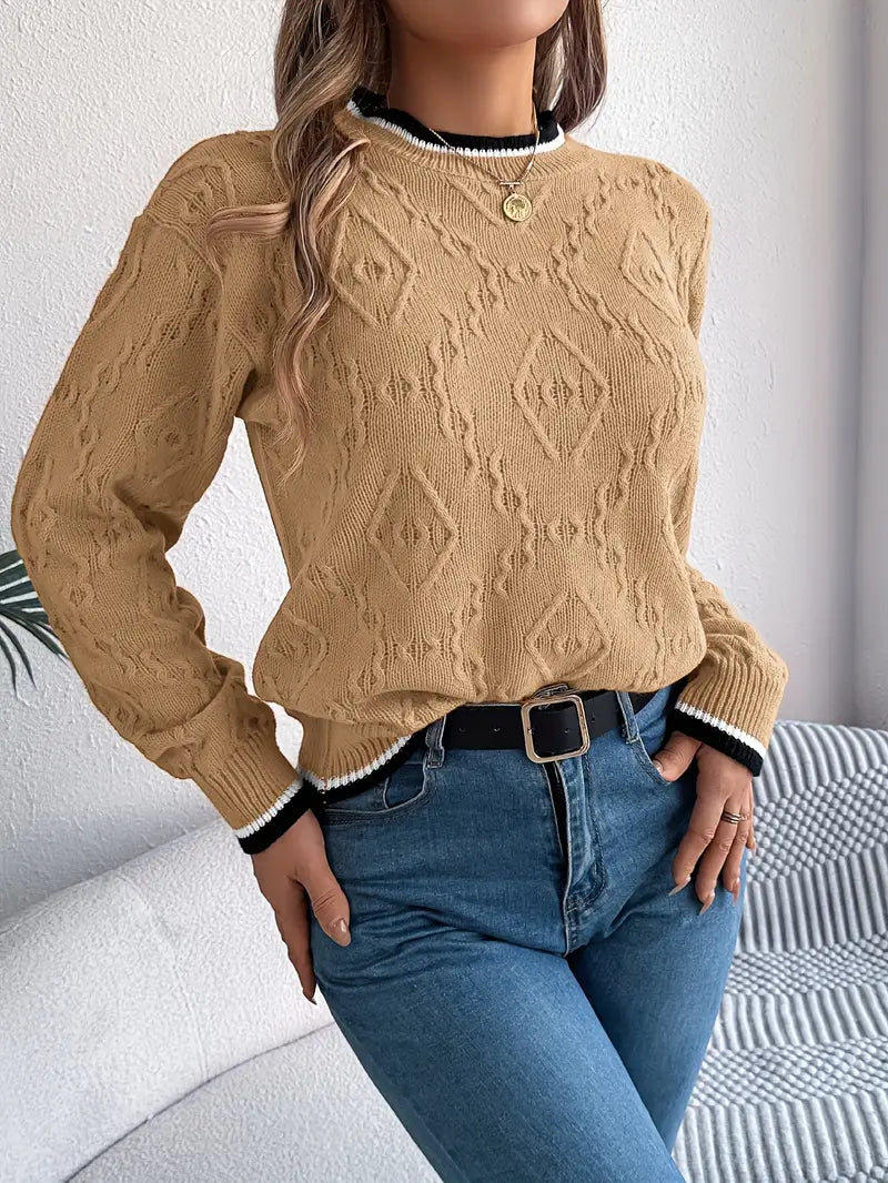 Verity – Elegant Striped Jumper - 16