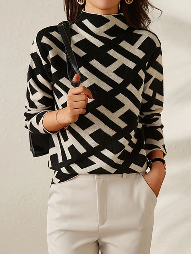 Jessy – Elegant Turtleneck Jumper - 2