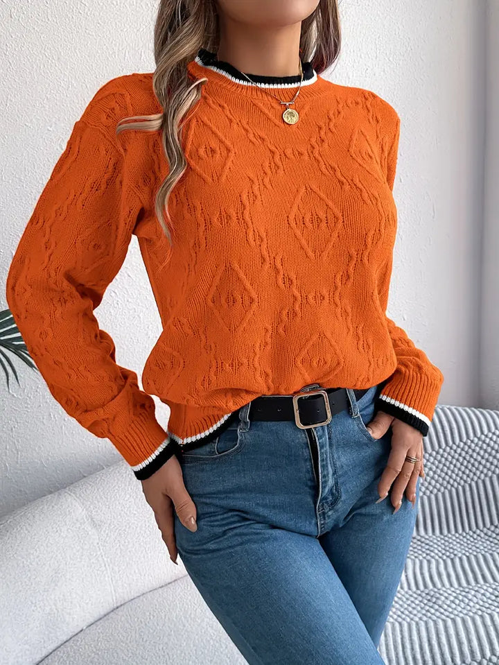 Verity – Elegant Striped Jumper - 12