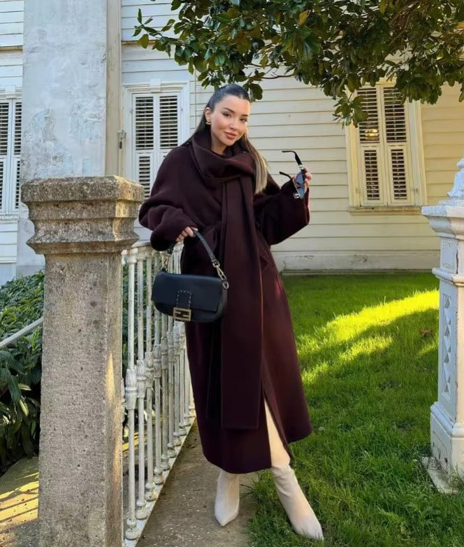 Bordeaux Wrap Coat - 2