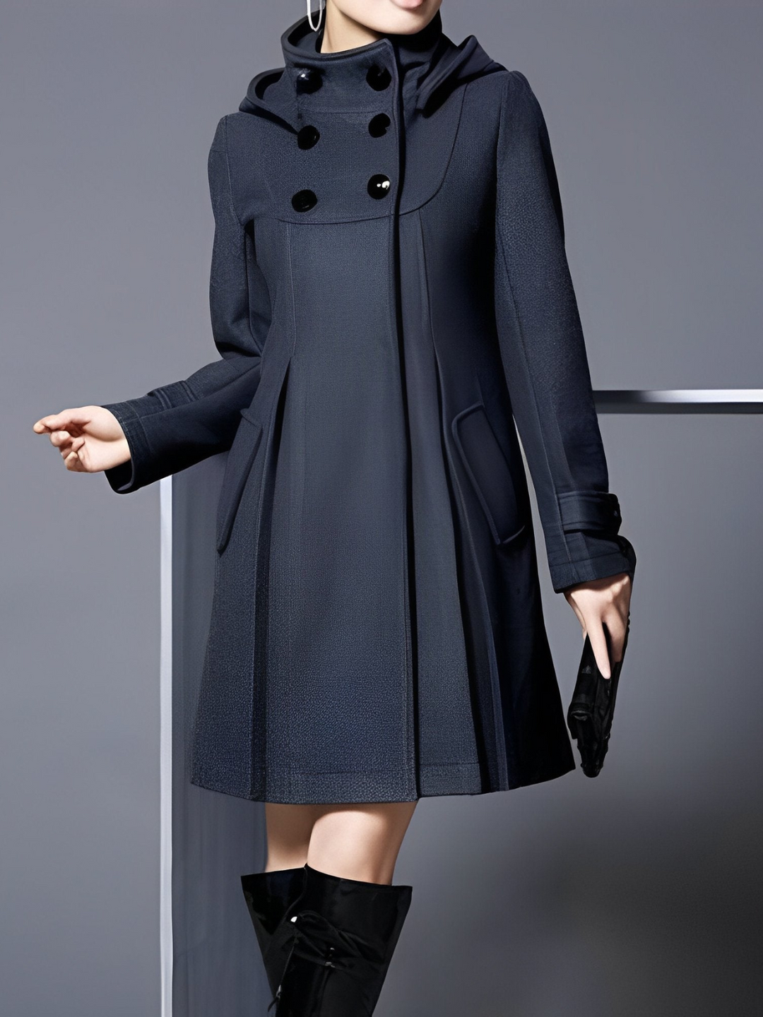 Belgravia Funnel-Neck Coat - 5