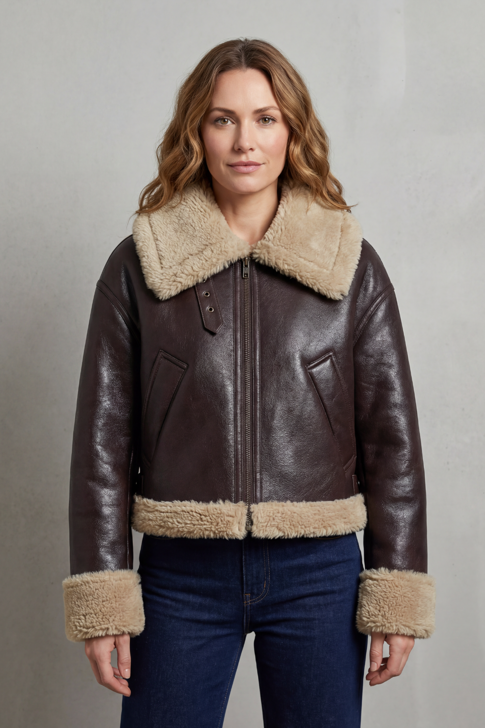 Iris – Reversible Fleece Aviator Jacket - 2