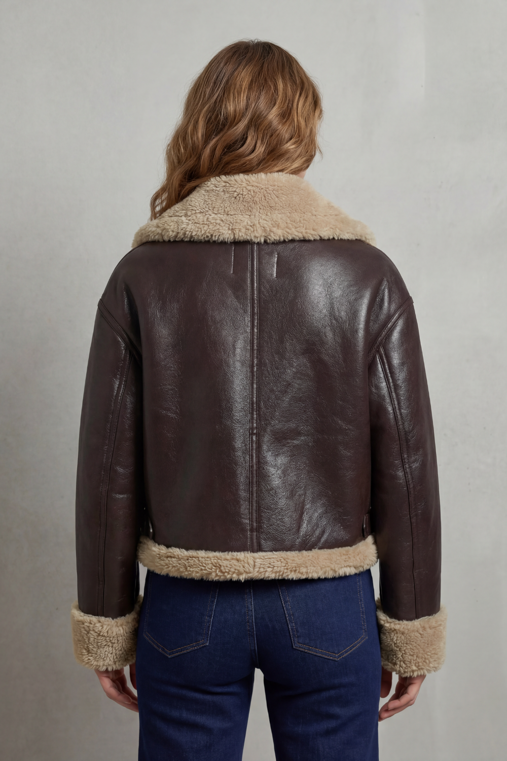 Iris – Reversible Fleece Aviator Jacket - 4