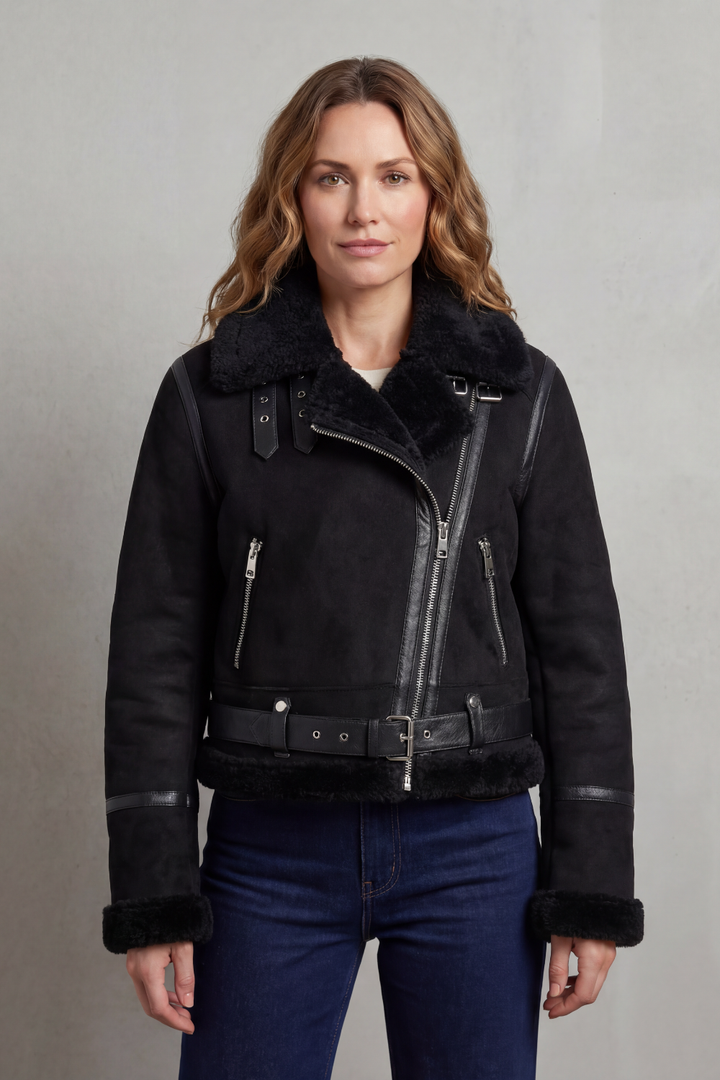 Iris – Reversible Fleece Aviator Jacket - 8
