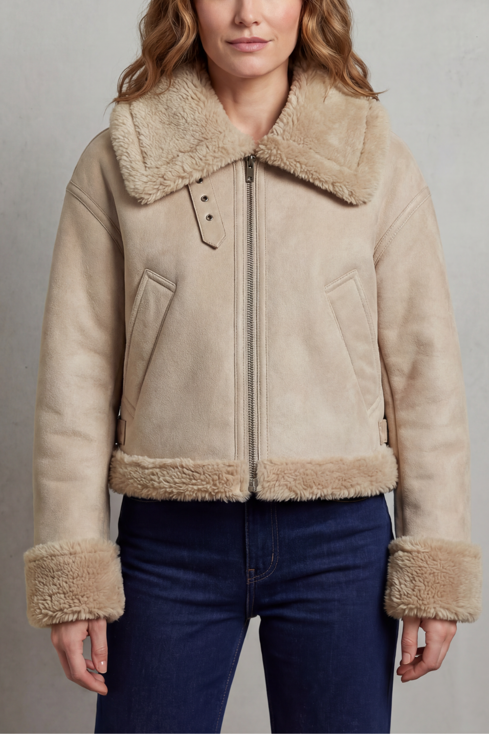 Iris – Reversible Fleece Aviator Jacket - 9
