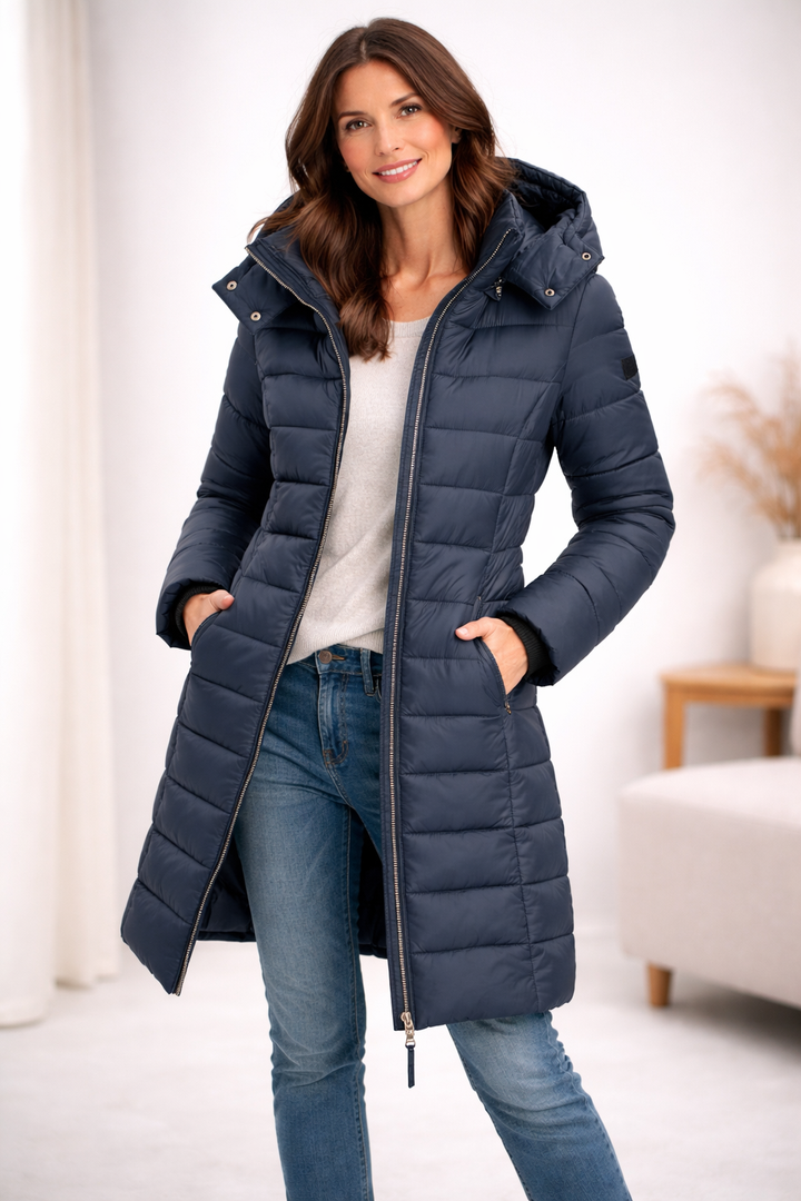 Elisa – Comfortable Hooded and Zippered Down Jacket – image 6