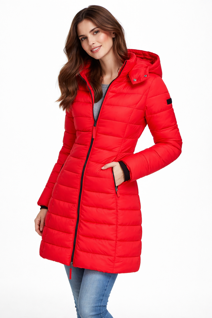 Elisa – Comfortable Hooded and Zippered Down Jacket – image 10