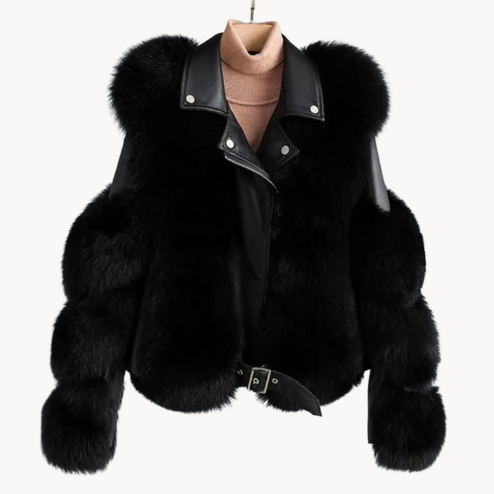 Bria Leather Fur Jacket – image 3