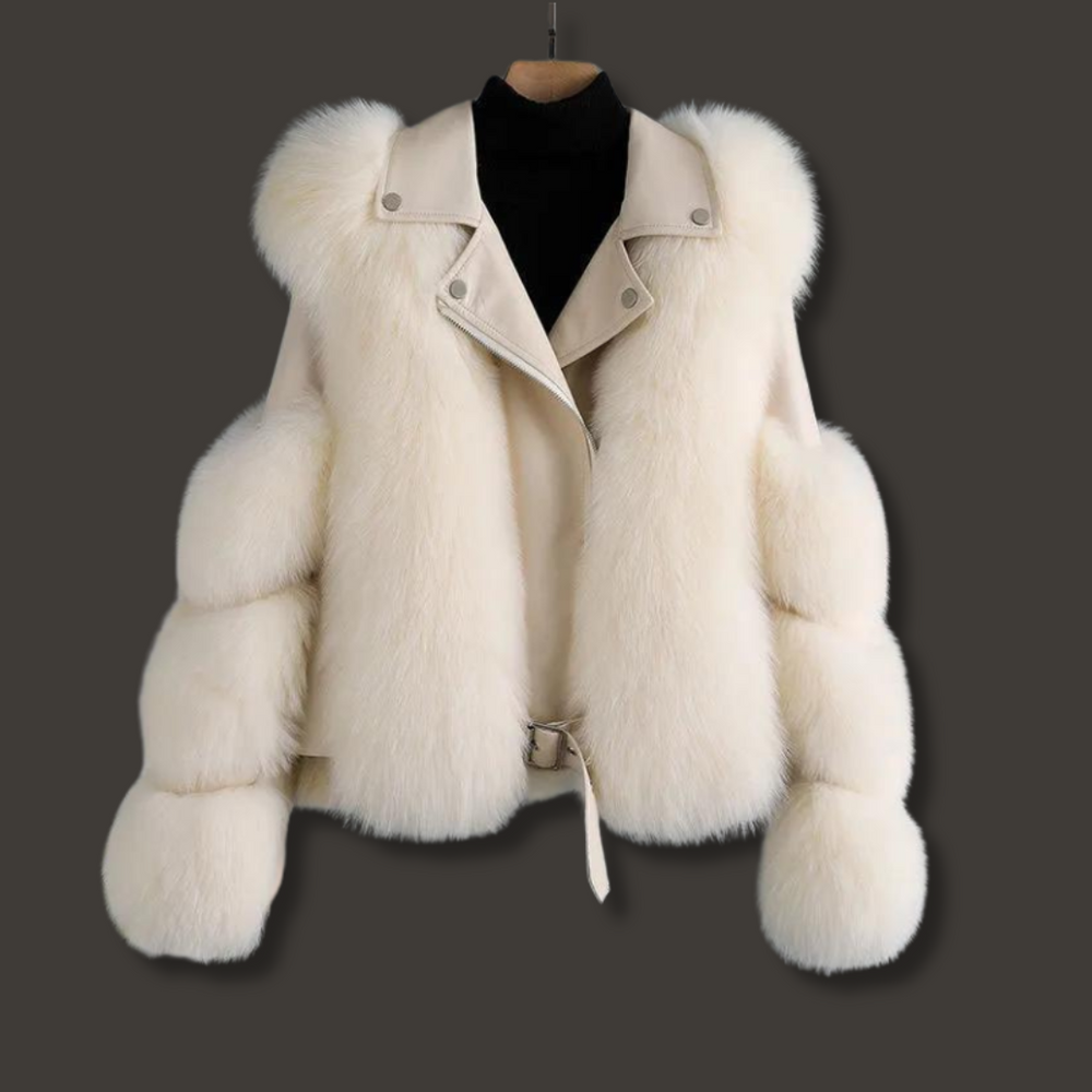 Bria Leather Fur Jacket – image 2