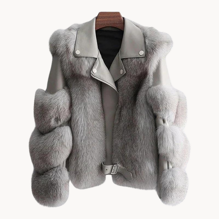 Bria Leather Fur Jacket – image 4