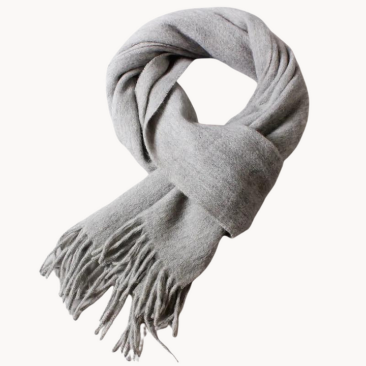 Ilias – Oversized Wool Touch Tassel Scarf