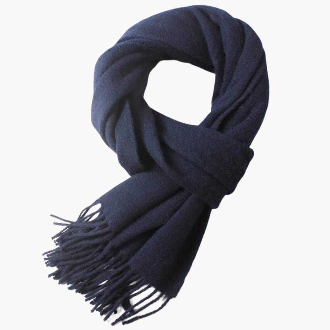 Ilias – Oversized Wool Touch Tassel Scarf