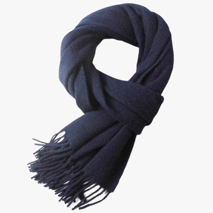 Ilias – Oversized Wool Touch Tassel Scarf