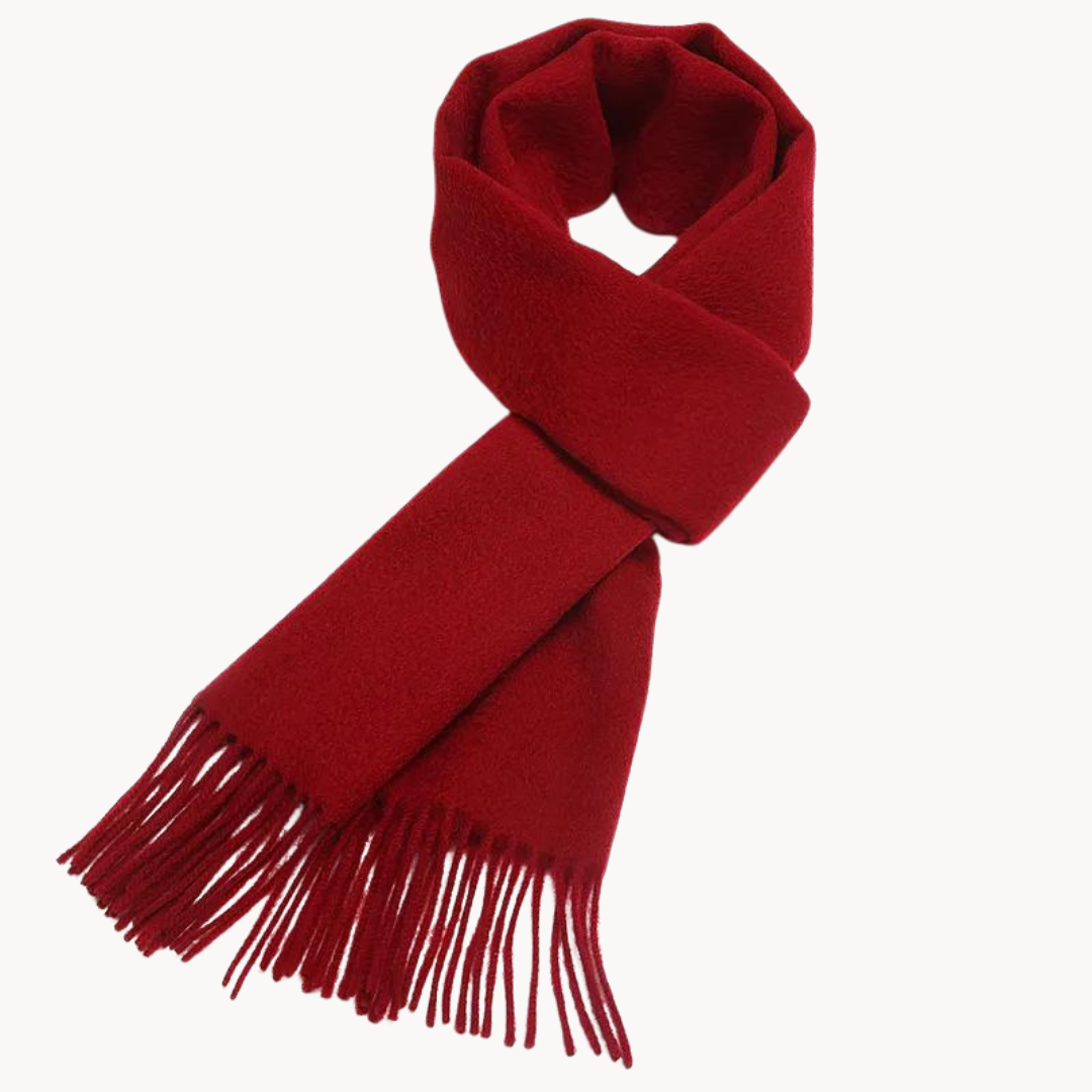 Ilias – Oversized Wool Touch Tassel Scarf
