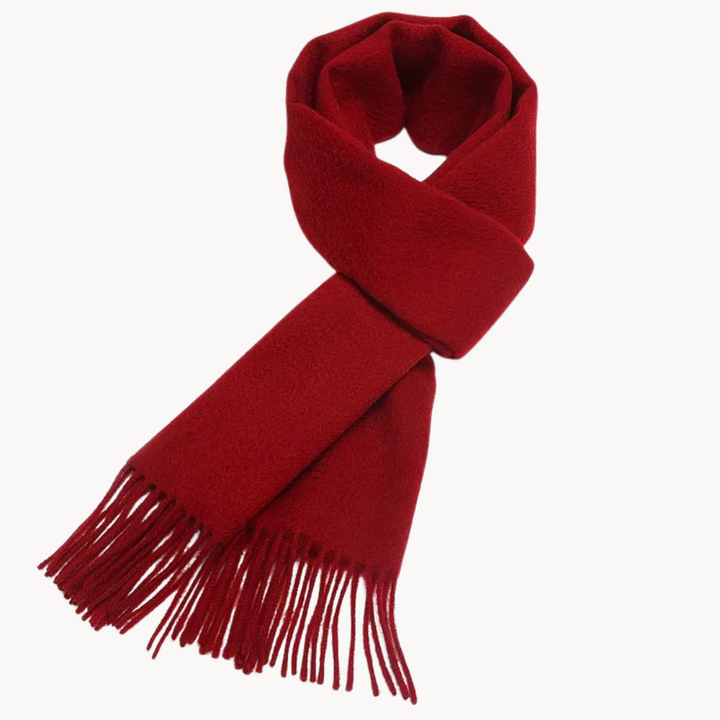 Ilias – Oversized Wool Touch Tassel Scarf