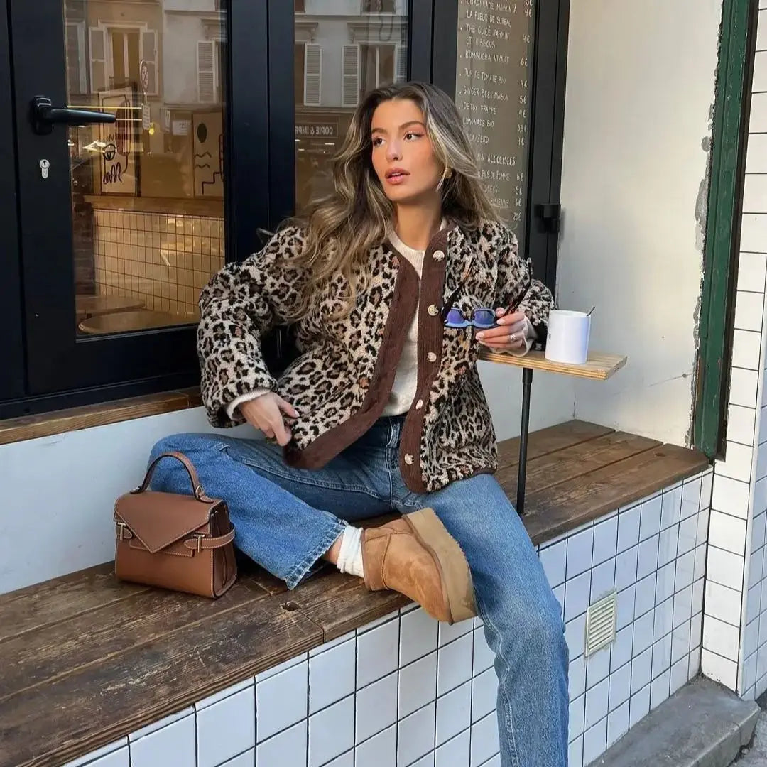 Miriam – Stylish Leopard Cardigan - 1