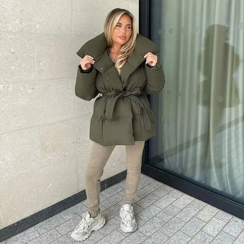 Belted Luxe Puffer Jacket - 2