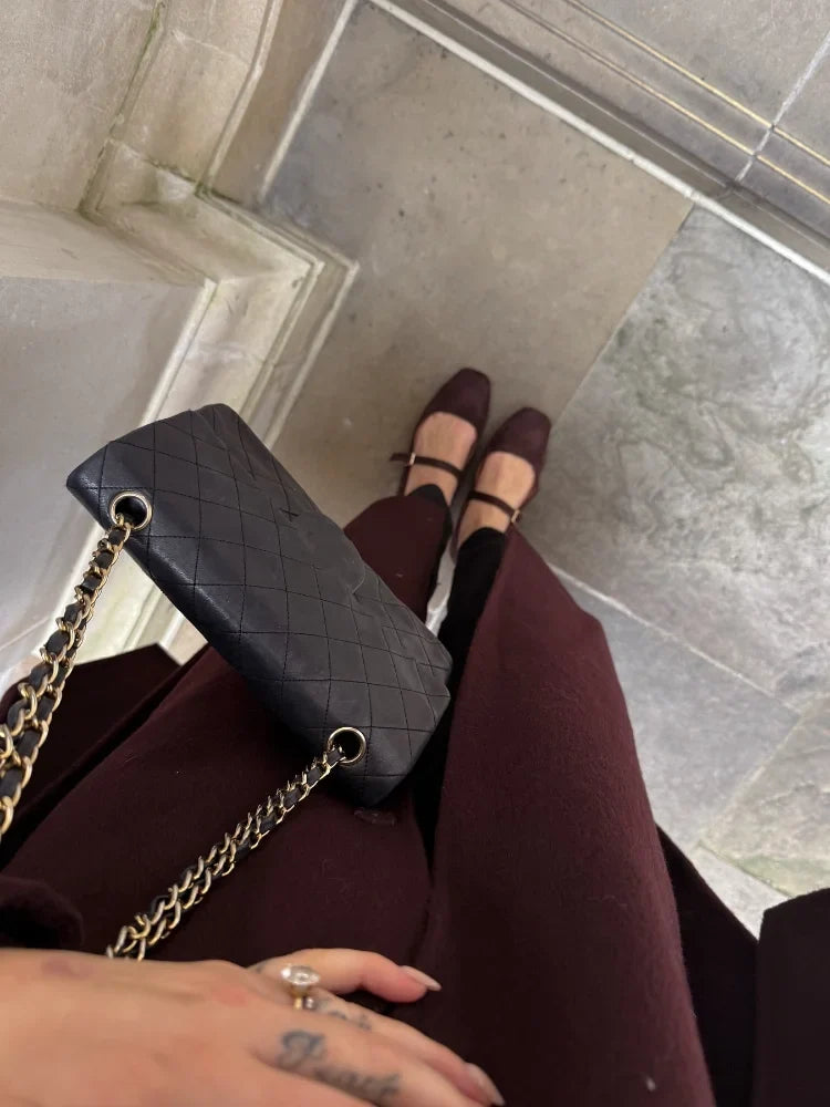 Bordeaux Wrap Coat - 6