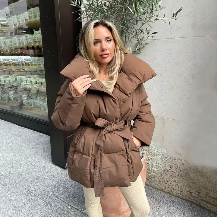 Julianna – Belted Luxe Puffer Jacket - 3