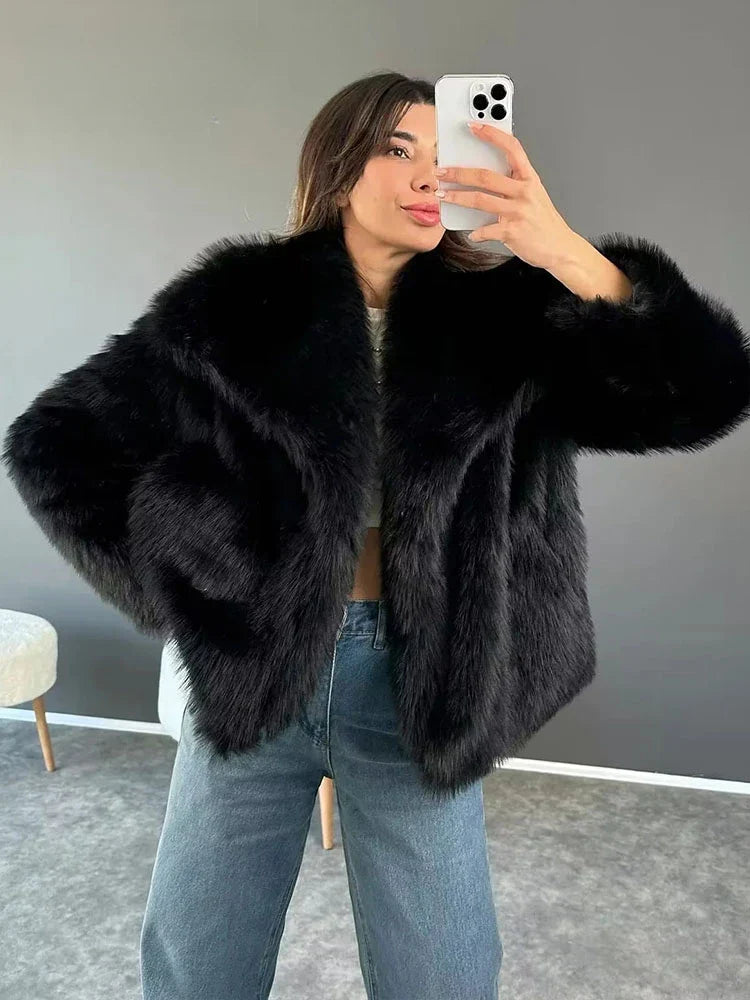 Aurora Luxe Faux Fur Coat - 7