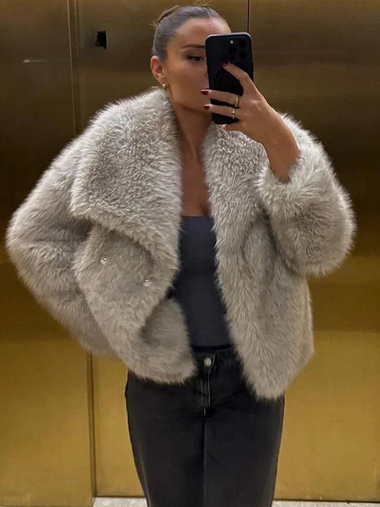 Aurora Luxe Faux Fur Coat - 5