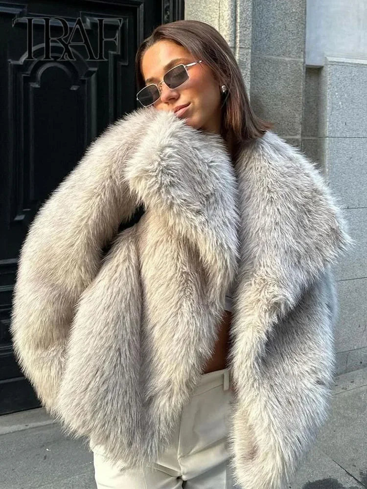 Aurora Luxe Faux Fur Coat - 3