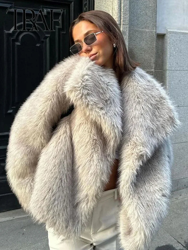 Aurora Luxe Faux Fur Coat - 3