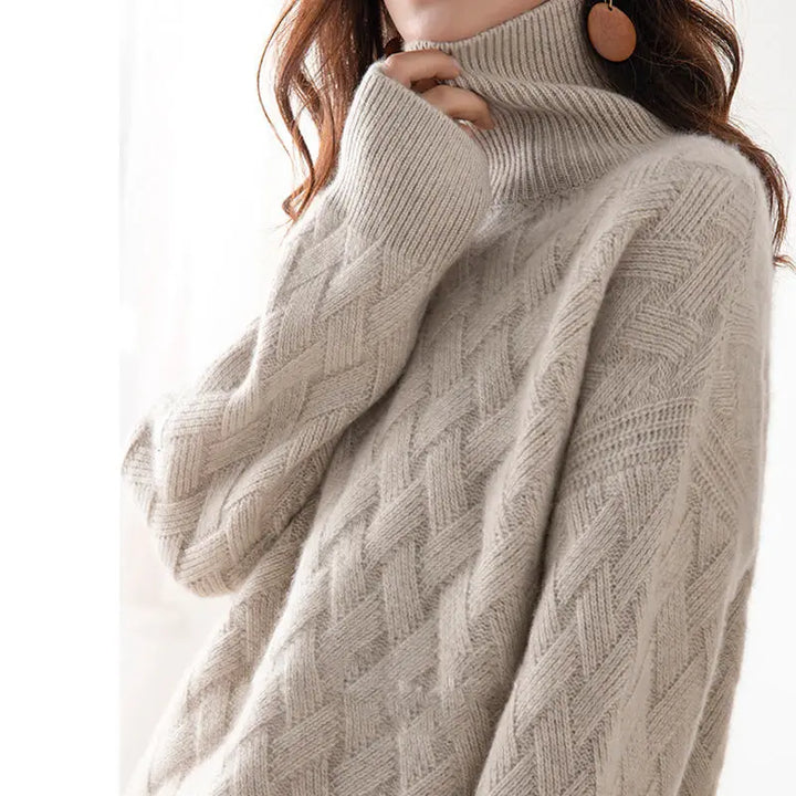 Cherry – Autumn Turtleneck Jumper - 4