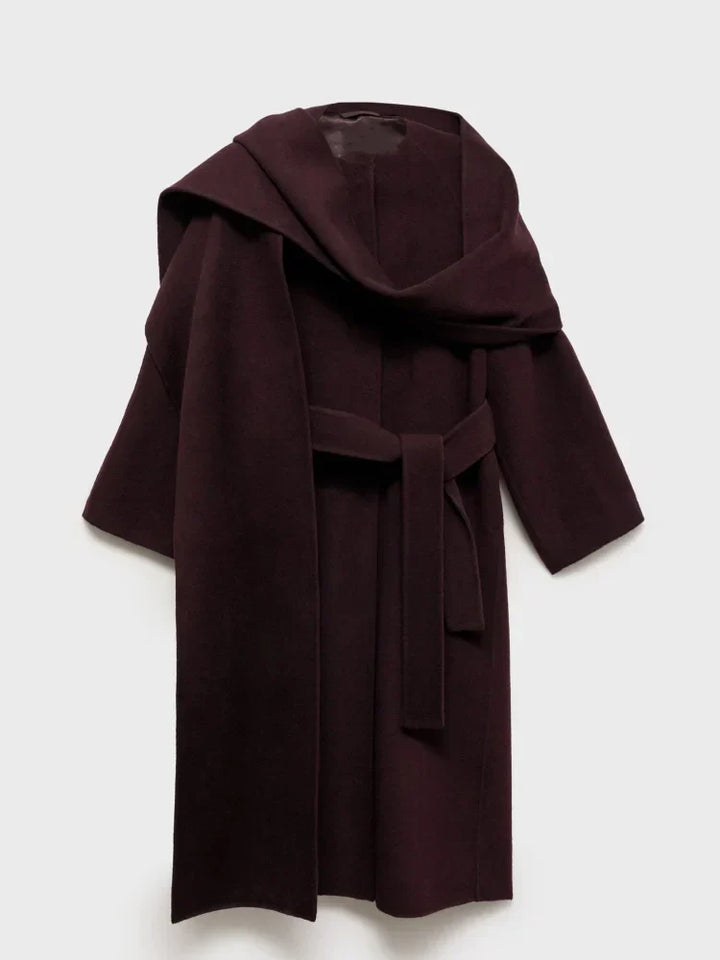Bordeaux Wrap Coat - 7