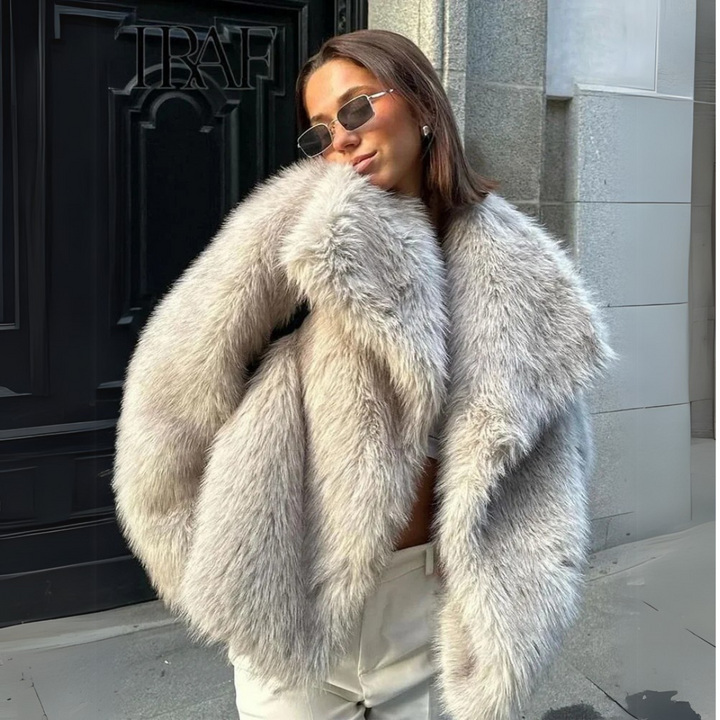 Aurora Luxe Faux Fur Coat - 1