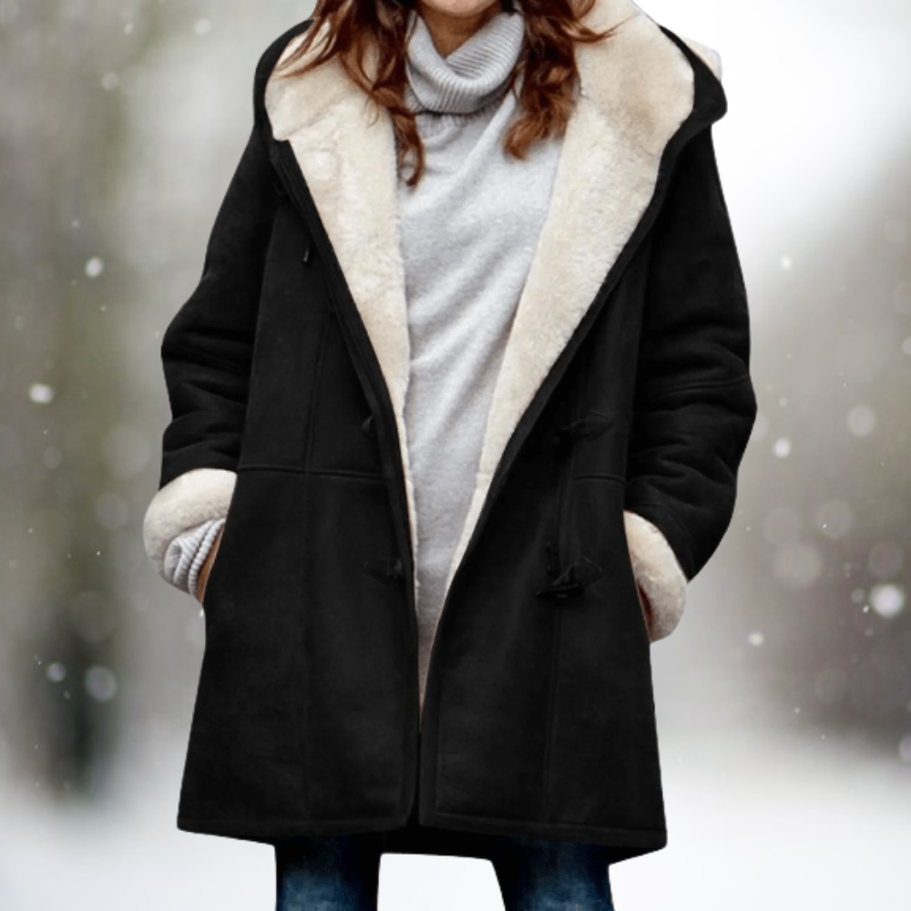 Lidia – Cosy Sherpa Winter Coat - 1