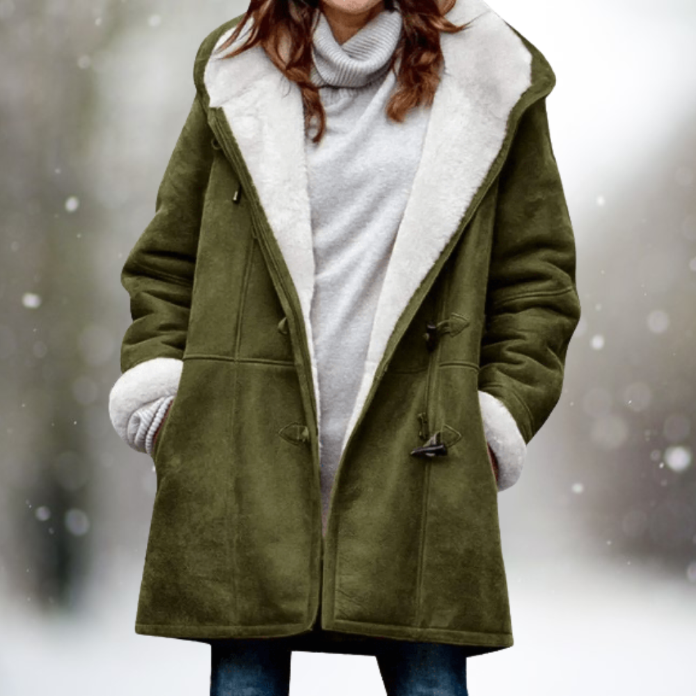Lidia – Cosy Sherpa Winter Coat - 4