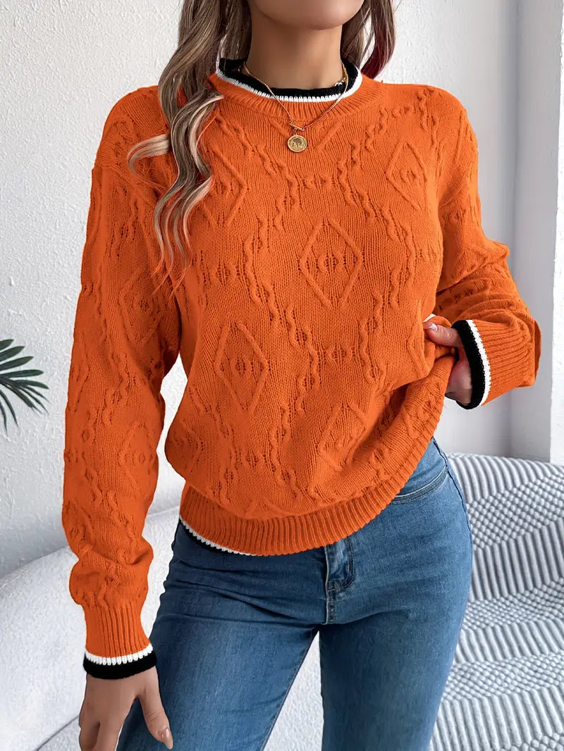Verity – Elegant Striped Jumper - 14