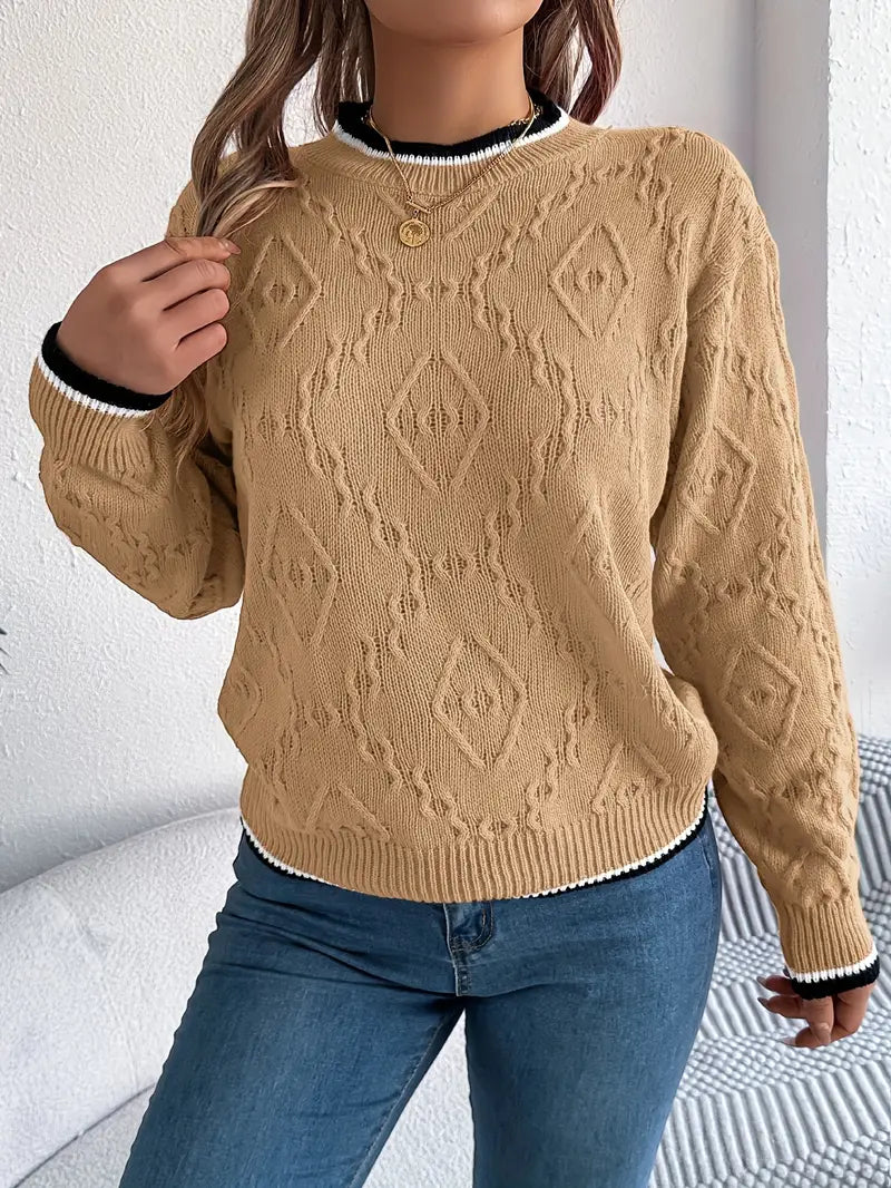Verity – Elegant Striped Jumper - 18