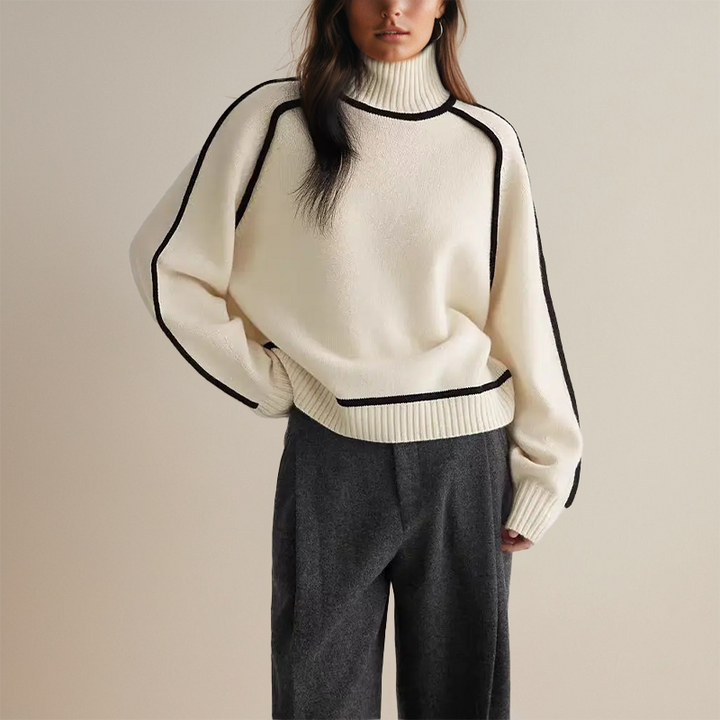 Emilie – Loose Knitted Wool Jumper - 2