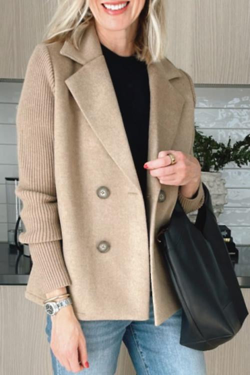 Olivia – Double-Breasted Knit Blazer - 5