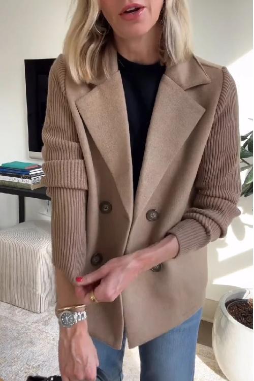 Olivia – Double-Breasted Knit Blazer - 2