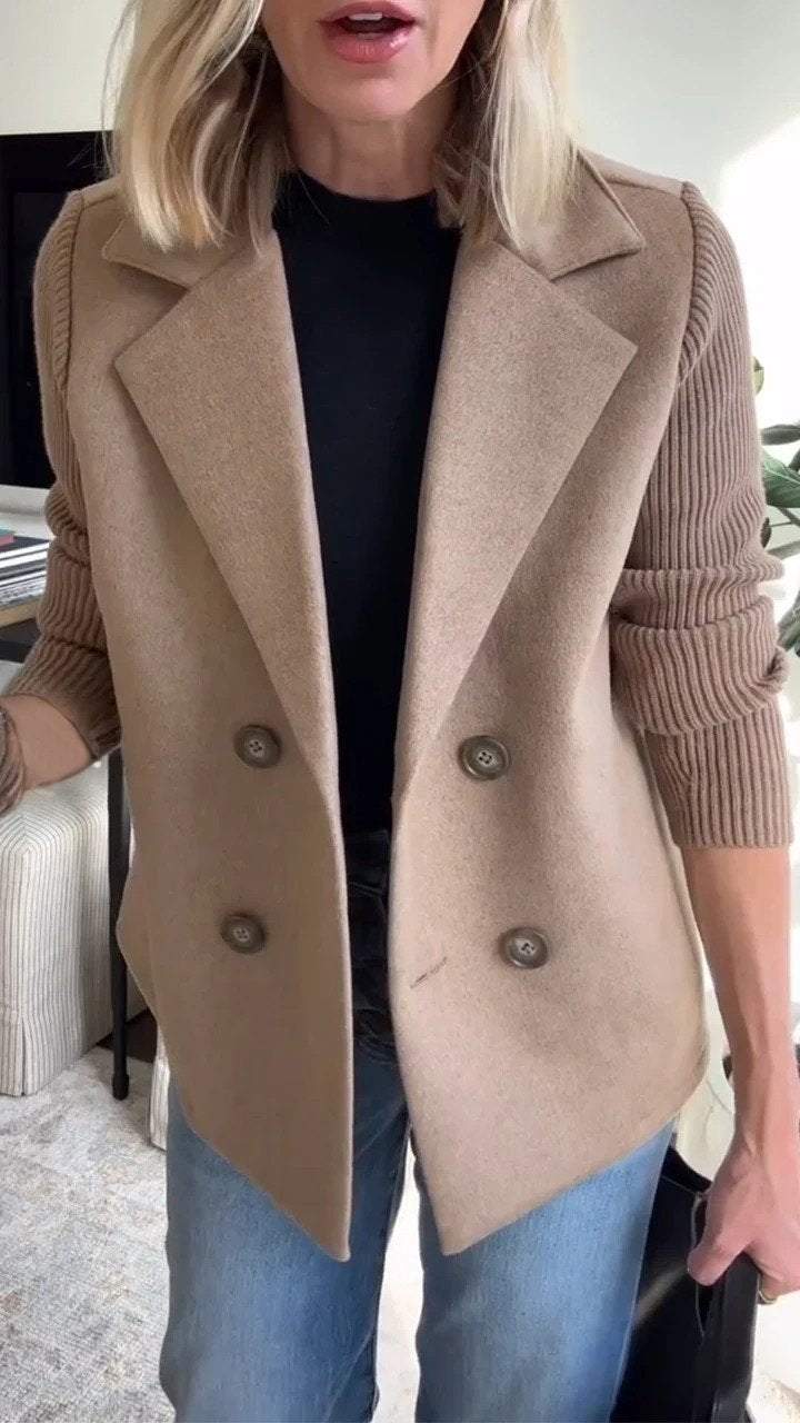 Olivia – Double-Breasted Knit Blazer - 4